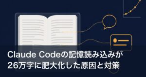 Claude Codeの記憶読み込みが26万字に肥大化した原因と対策