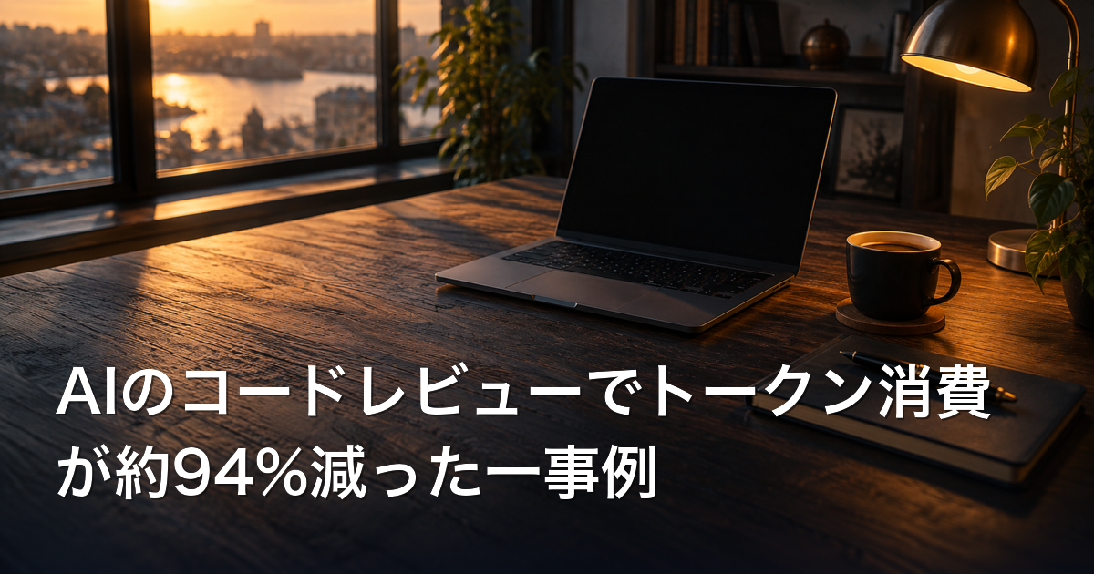 AIのコードレビューでトークン消費が約94%減った一事例