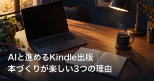 AIと進めるKindle出版｜本づくりが楽しい3つの理由