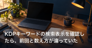 KDPキーワードの検索表示を確認したら、前回と数え方が違っていた